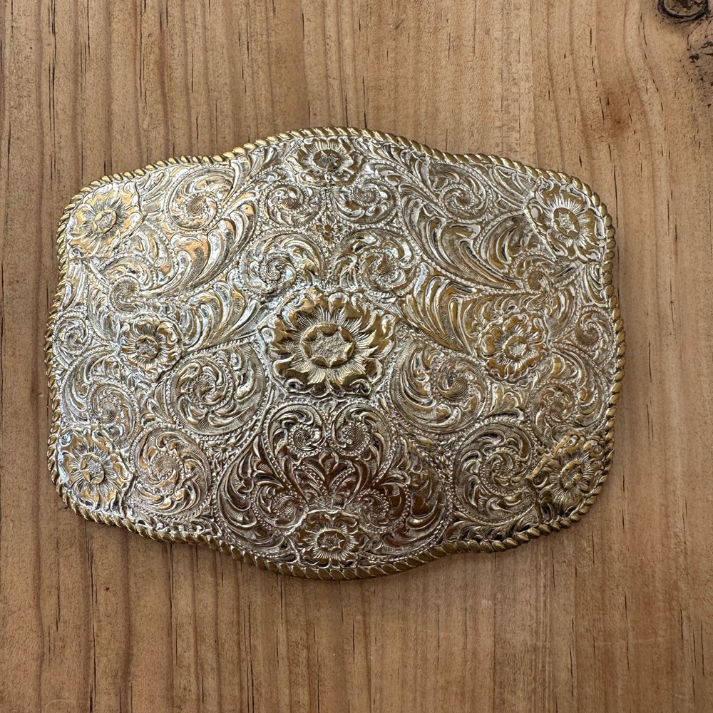 Vintage 4 3/4” x 6” Western “trophy” Belt Buckle - Picture 6 of 6